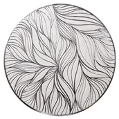 Obrusy i serwetki - Podkładka Nami okrągła 38 cm biało-srebrny - miniaturka - grafika 1