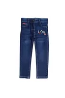 Spodnie i spodenki dla dziewczynek - Lee Cooper jeansy dziewczęce, Niebieski, 12 lat - miniaturka - grafika 1