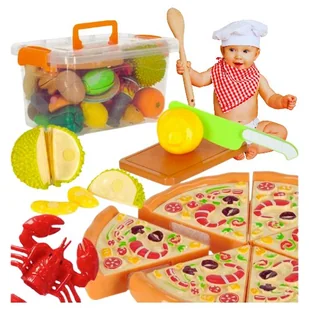 Warzywa Owoce Do Krojenia Na Rzep Plastikowe Dla Dzieci Kuchnia Akcesoria - Zabawki AGD - miniaturka - grafika 1
