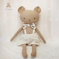 Maskotki i pluszaki - Miś Tymuś przytulanka w spodenkach beżowych w paseczki - miniaturka - grafika 1