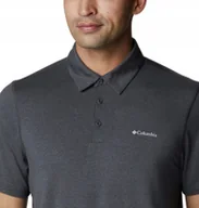 Koszulki męskie - Koszulka polo Columbia TECH TRAIL Polo - Shark Heather xxl - miniaturka - grafika 1