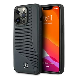 Mercedes MEHCP13LCDONA iPhone 13 Pro / 13 6,1" granatowy/navy hardcase Leather Perforated Area Mer006954 - Etui i futerały do telefonów - miniaturka - grafika 1