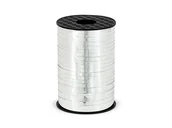 Balony i akcesoria - Party Deco Wstążka ozdobna do balonów - metaliczna - srebrna - 225 m. PRM5-018 - miniaturka - grafika 1