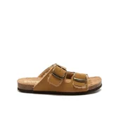 Kapcie damskie - Scholl Jackie 2 x Straps, kapcie damskie, 37 EU, Brązowy, 37 EU - miniaturka - grafika 1