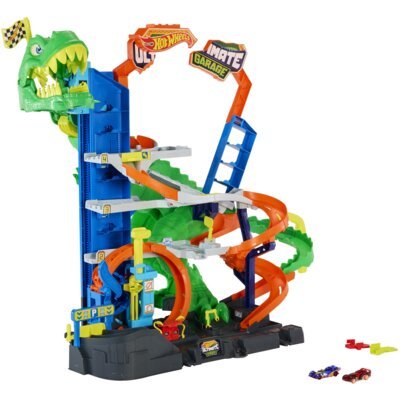 Opinie o Tor Hot Wheels City Mega Garaż Giga T-Rex JHL98