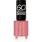 Lakiery do paznokci - Rimmel London 60 Seconds Super Shine lakier do paznokci 8 ml dla kobiet 235 Preppy In Pink - miniaturka - grafika 1