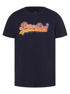 Koszulki męskie - Superdry - T-shirt męski, niebieski - miniaturka - grafika 1