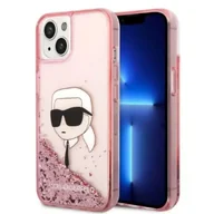 Etui i futerały do telefonów - Etui Karl Lagerfeld KLHCP14MLNKHCP do iPhone 14 Plus 6,7" hardcase Glitter Karl Head - miniaturka - grafika 1