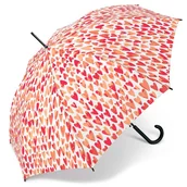 Parasole - Benetton 59039 Long AC parasolka parasol damski biały w serca automatyczny - miniaturka - grafika 1
