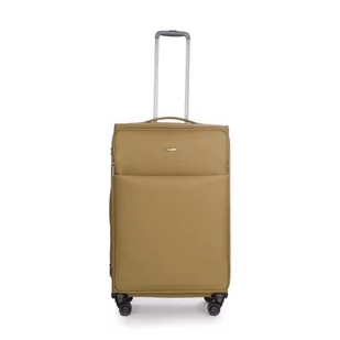 Stratic Light + walizka z miękką obudową, walizka podróżna na kółkach, bagaż podręczny, zamek TSA, 4 kółka, możliwość rozszerzenia, khaki, 79 cm, L Długi - Walizki - miniaturka - grafika 1