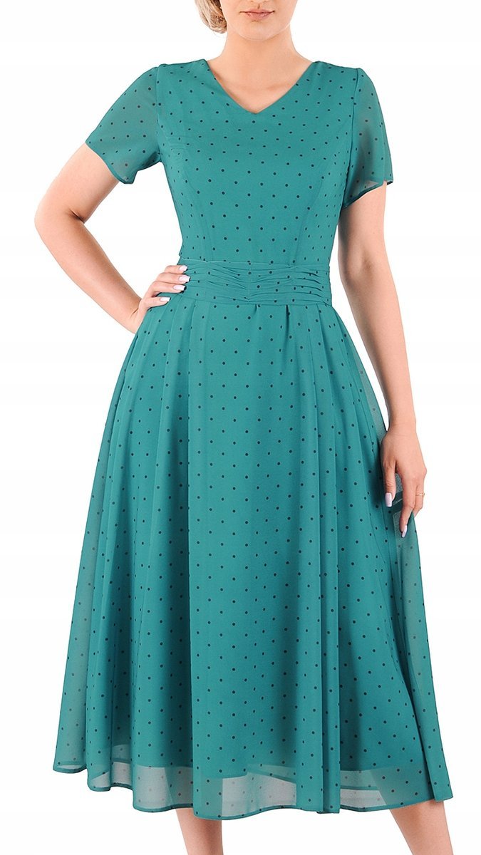 Sukienka Elena 46 letnia damska na wesele elegancka na komunie wizytowa