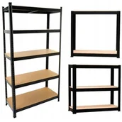 Pozostałe meble ogrodowe - REGAŁ MAGAZYNOWY METALOWY P9030 MDF 175KG - miniaturka - grafika 1