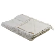 Koce - Koc Bawełniany 130 X 180 Cm Biały Raebareli - miniaturka - grafika 1