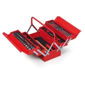 Zestawy narzędziowe - B2B Partner Skrzynka na narzędzia z wyposażeniem, 205x404x202 mm NTBC 125 - miniaturka - grafika 1