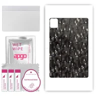 Akcesoria do tabletów i e-booków - folia naklejka skórka strukturalna na TYŁ do Blackview Tab 70 WiFi - Carbon Pixel Czarny - apgo SKINS - miniaturka - grafika 1