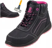 Obuwie robocze - Buty robocze damskie TRZEWIKI SKÓRZANE ochronne z NOSKIEM BHP URGENT r. 37 - miniaturka - grafika 1