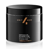 Żele pod prysznic dla mężczyzn - Unit4Men Odżywcza sól do kąpieli z CBD Amber & Vanilla 700g - miniaturka - grafika 1