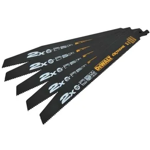 DEWALT zestaw 5 szt. brzeszczotów bagnetowych Extreme do piły szablastej, do metalu 14/18 zębów / cal, długość 152mm, [DT2407L] DT2407L-QZ - Brzeszczoty - miniaturka - grafika 3