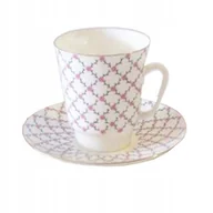 Filiżanki - Filiżanka Majowa Siatka Różowa Łomonosov - miniaturka - grafika 1