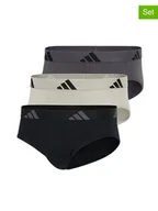 Majtki męskie - adidas Slipy (3 pary) w kolorze beżowym, czarnym i antracytowym - miniaturka - grafika 1