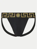 Majtki męskie - Versace Slipy Jock Strap AUU01017 1A10011 Czarny - miniaturka - grafika 1