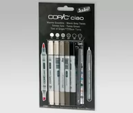 Kredki, ołówki, pastele i pisaki - Copic copic hobby marker Ciao 5 + 1 zestaw, ciepłe na szaro$13NE 4013695261737 CZ22075565 - miniaturka - grafika 1