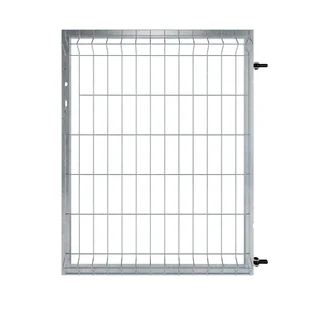 Furtka Modus 100x120 cm prawa srebrna Naterial - Ogrodzenia - miniaturka - grafika 1