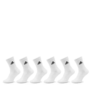 Skarpety wysokie unisex adidas Cushioned Sportswear Crew Socks 6 Pairs HT3453 Biały - Skarpetki męskie - miniaturka - grafika 1
