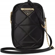 Torebki damskie - Monnari Listonoszka Mała Torebka Czarna Crossbody - miniaturka - grafika 1