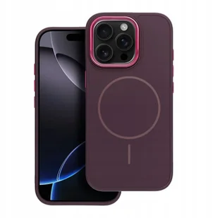 Futerał FRAME MAG COVER kompatybilny z MagSafe do IPHONE 12 fioletowy - Etui i futerały do telefonów - miniaturka - grafika 1