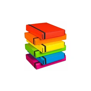 Vaupe Teczka szeroka BOX 341 5cm z gumką - czerw. - Teczki i skoroszyty - miniaturka - grafika 1