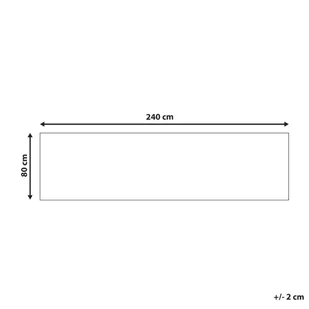 Dywan 80 x 240 cm beżowo-niebieski GORDES - Dywany - miniaturka - grafika 6