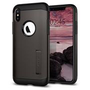 Etui i futerały do telefonów - Spigen Slim Armor do iPhone XS Max Gunmetal (065CS25153 / 8809613766479) - miniaturka - grafika 1