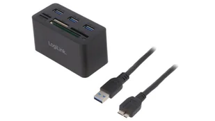 CR0042 Hub USB, USB A gniazdo x3, USB B micro gniazdo, USB 2.0, USB 3.0 - Huby USB - miniaturka - grafika 1
