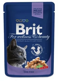 Brit Premium Cat Adult Cod Fish Dorsz Saszetka 100G - Mokra karma dla kotów - miniaturka - grafika 1