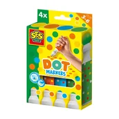 Markery permanentne - Ses Creative Markery w kropki Xxl 4 kolory - miniaturka - grafika 1