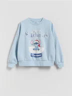 Bluzy dla dziewczynek - Reserved - Świąteczna bluza Lilo i Stitch - jasnoniebieski - miniaturka - grafika 1