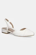 Baleriny - Aldo baleriny CLEMENTINNE kolor biały z odkrytą piętą 13835044 - miniaturka - grafika 1