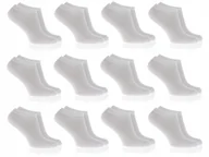 Skarpetki męskie - 12X STOPKI BAWEŁNIANE SKARPETY NISKIE MĘSKIE 40-43 - STP12-M-BIA-40-43 - miniaturka - grafika 1