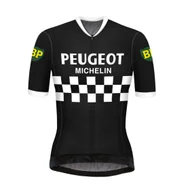 Koszulki rowerowe - Koszulka kolarska damska Retro Peugeot - REDTED - miniaturka - grafika 1