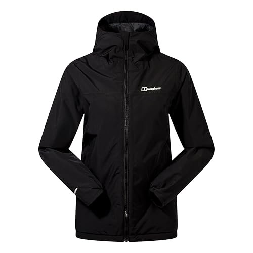 Berghaus Damska kurtka ocieplana Deluge Pro 3.0, czarna (Jet Black), rozmiar 16