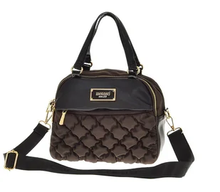 Monnari torebka listonoszka kuferek sportowy pikowany brąz - Torebki damskie - miniaturka - grafika 1