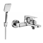 Baterie umywalkowe - Mexen Lynx R62 bateria wannowa z zestawem prysznicowym, chrom - miniaturka - grafika 1