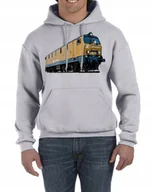 Bluzy męskie - Bluza Z Kapturem Pociąg Parowóz Lokomotywa M 2074 - miniaturka - grafika 1