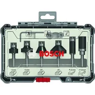 Akcesoria do elektronarzędzi - Bosch Powertools powertools cutter set 6 pcs Trim & Edging 6mm 2607017468 shank - miniaturka - grafika 1