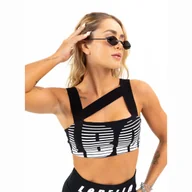Bielizna sportowa damska - Top damski LABELLAMAFIA TOP SWEETY BLACK - miniaturka - grafika 1
