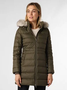 Tommy Hilfiger Płaszcz puchowy damski Kobiety zielony jednolity, S - Płaszcze damskie - miniaturka - grafika 1