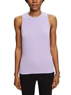 Esprit Collection Prążkowany tank top, lawendowy, XS - Koszulki i topy damskie - miniaturka - grafika 1