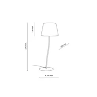 Lampy stojące - TK Lighting Lampa stołowa Nicola, żółta - miniaturka - grafika 1