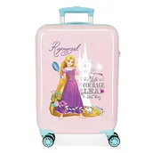 Walizki - Disney Princesses Cabin Walizka różowa 38 x 55 x 20 cm sztywne ABS boczne zapięcie 34 l 2 kg 4 podwójne koła - miniaturka - grafika 1